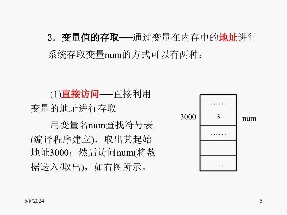 《C语言程序设计教程(第二版)》-徐新华-电子教案 第09章 指针 1 _第5页