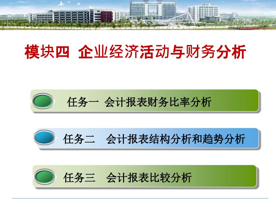 会计基础与实务 教学课件 ppt 作者 王茜 模块四 企业经济活动与财务分析_第1页