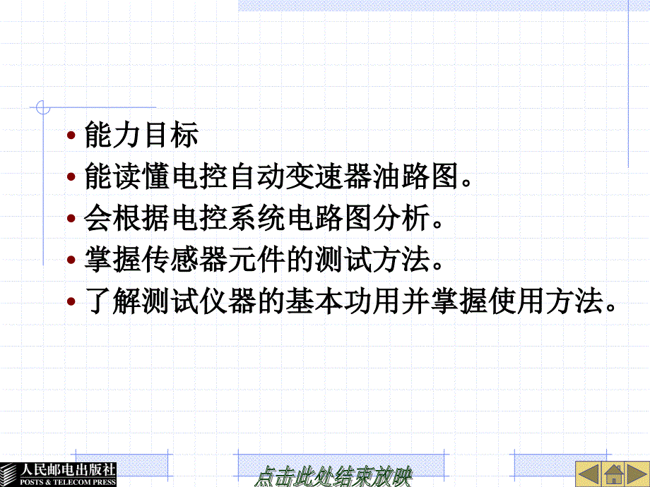 自动变速器构造与维修教学课件 ppt 作者  朱迅 李晓 22560-模块5 电子控制自动变速器_第4页