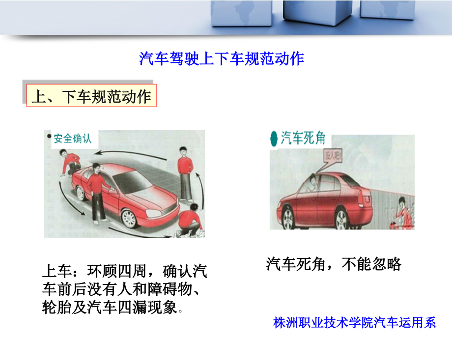 汽车驾驶与安全操作技术教程 工业和信息化高职高专“十二五”规划教材立项项目  教学课件 ppt 作者  黄敏雄 汽车驾驶技术教程7_第2页