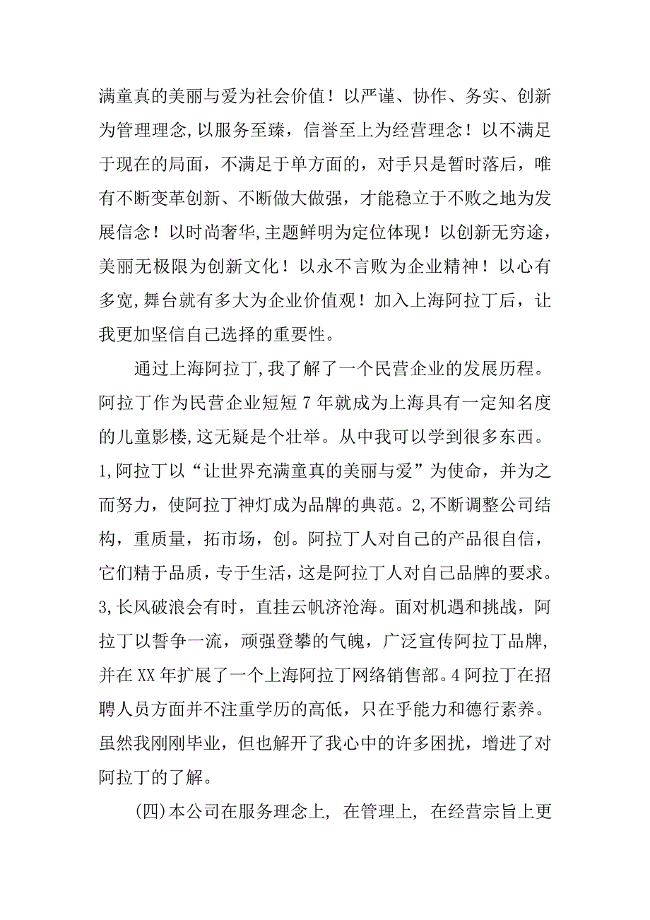 摄影有限公司实习报告_第3页