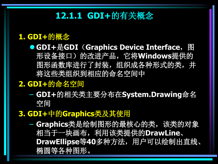 Visual Basic.NET程序设计教程 教学课件 ppt 作者  陈志泊 第12章 Visual Basic.NET图形程序设计_第3页