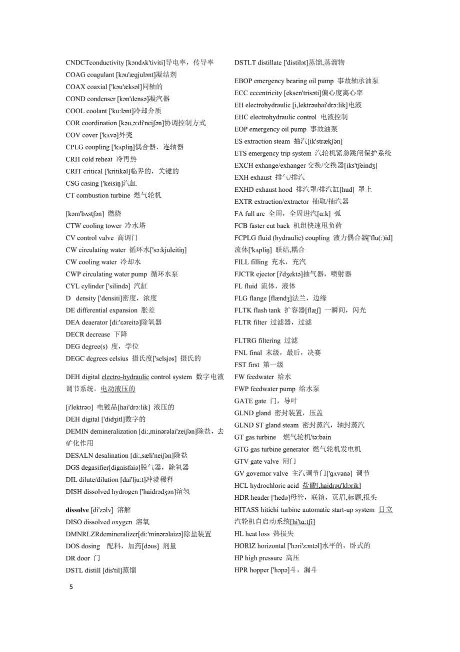 电厂热控专业常用英文缩写_第5页