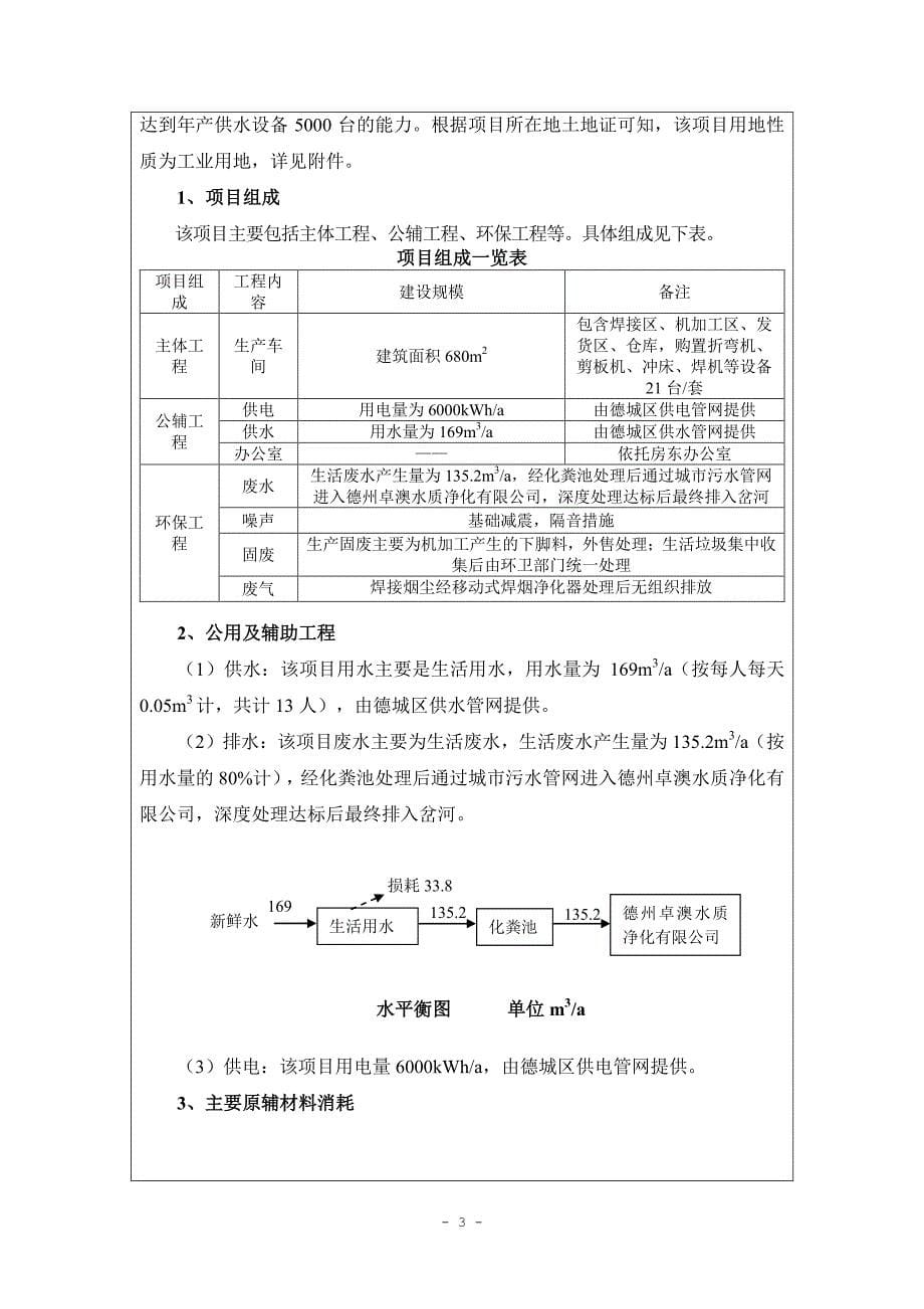 供水设备生产项目环境影响报告表_第5页