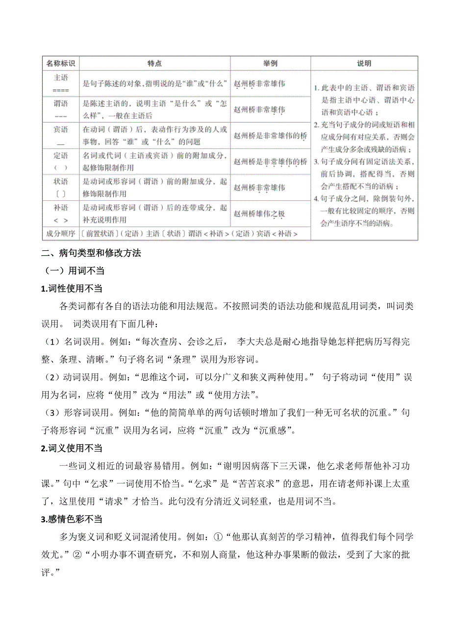 广东省中考语文分类复习资料——修改病句_第3页