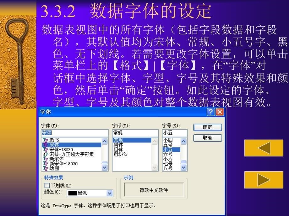 《Access 2003应用技术》电子教案 第三章 3.3、设置数据表视图的格式 _第5页