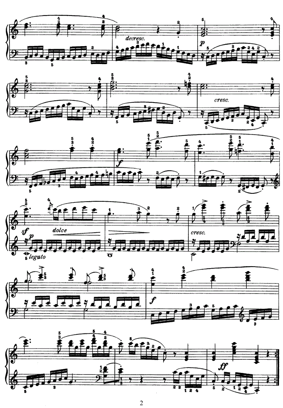 车尔尼钢琴谱集 - 车尔尼718_第2页