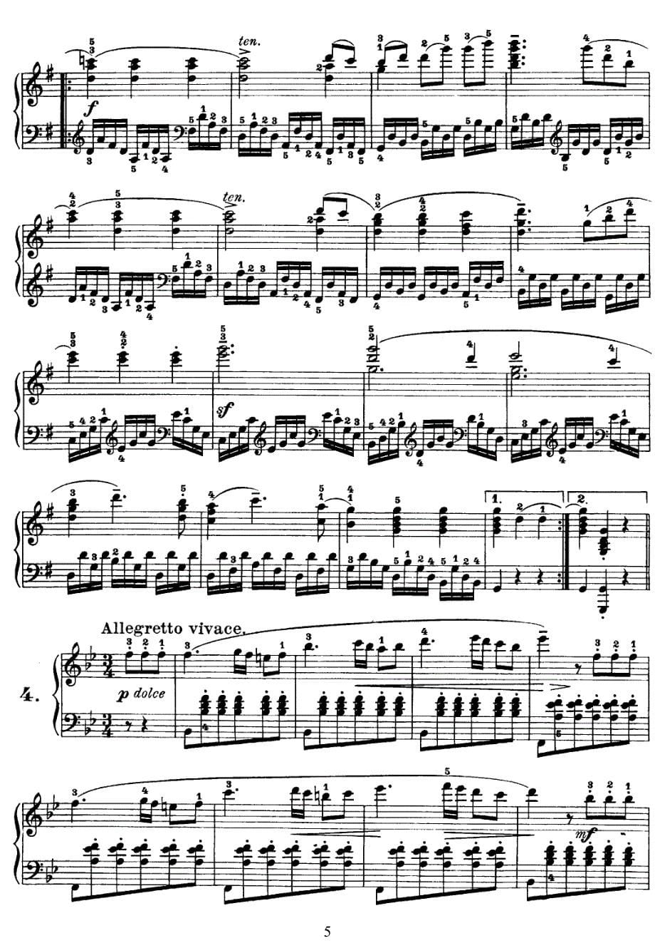 车尔尼钢琴谱集 - 车尔尼718_第5页