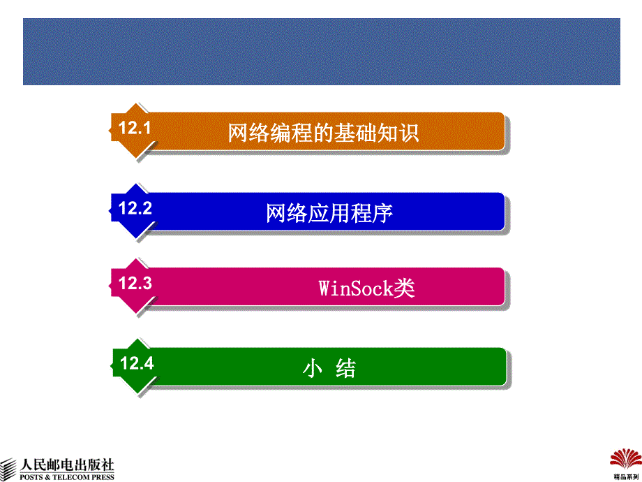 Visual C++实用教程 教学课件 ppt 作者  周进 朱训林 张宏林 第12章-网络编程_第4页