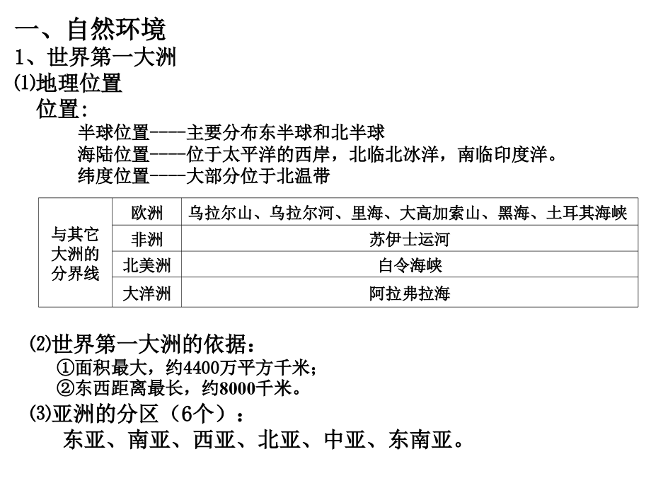 人教版七年级地理下册全部知识点96张_第3页