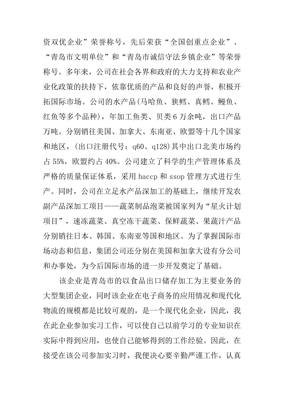 20xx年电子商务顶岗实习报告3000字_第2页