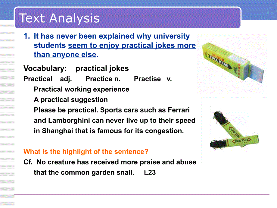 原来语序： why university students seem to enjoy practical jokes_第2页