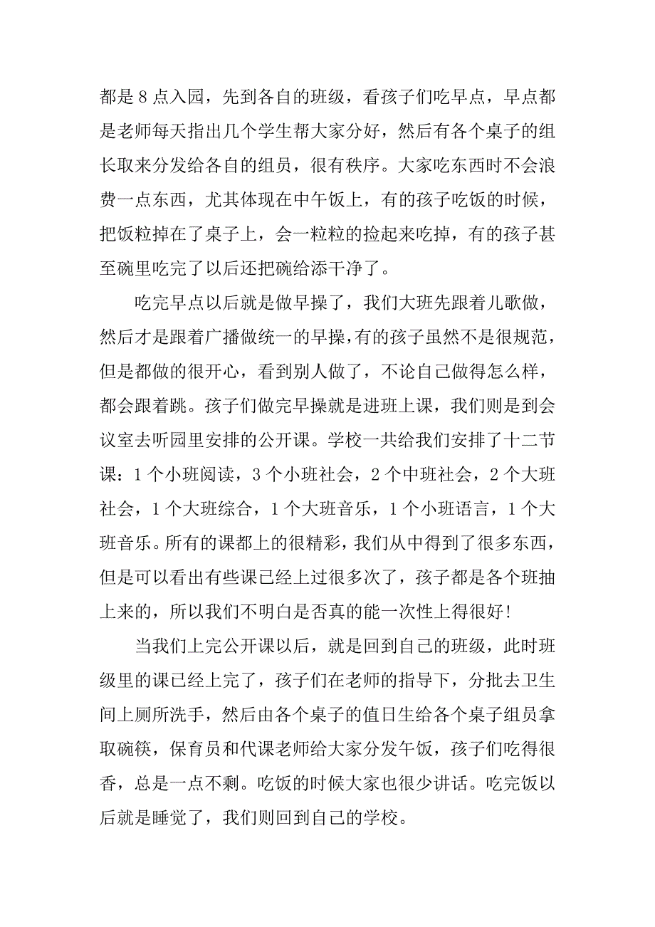 幼儿园大班实习总结ppt模板.doc_第2页