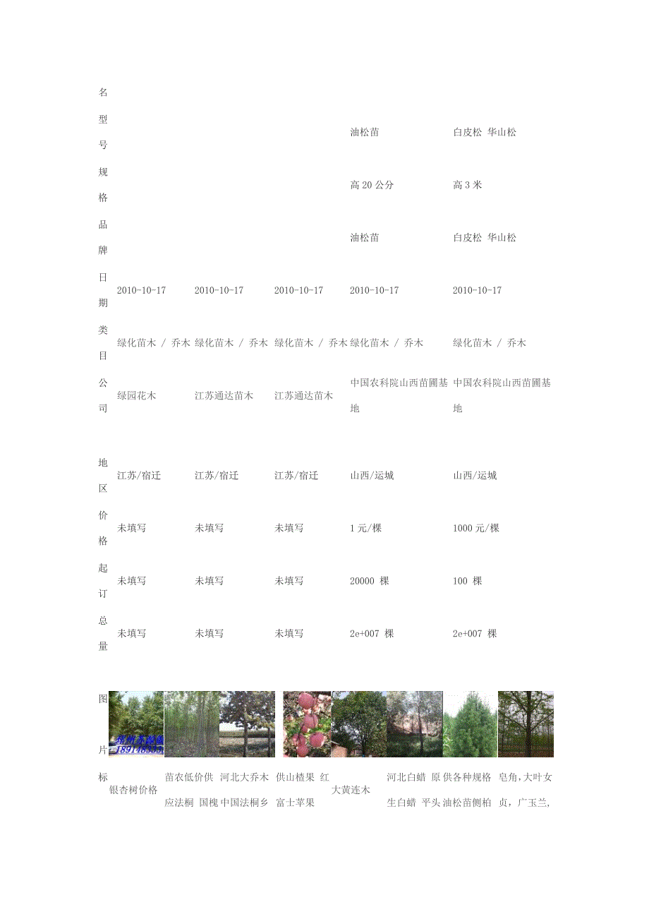 全国北方常用乔木比对_第4页