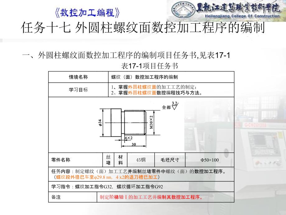 模具设计与数控加工情境三螺纹(面)数控加工程序的编制_第2页