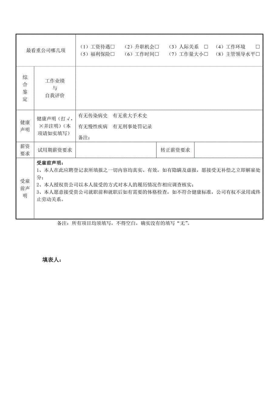 外出办事登记表(最新整理by阿拉蕾)_第5页