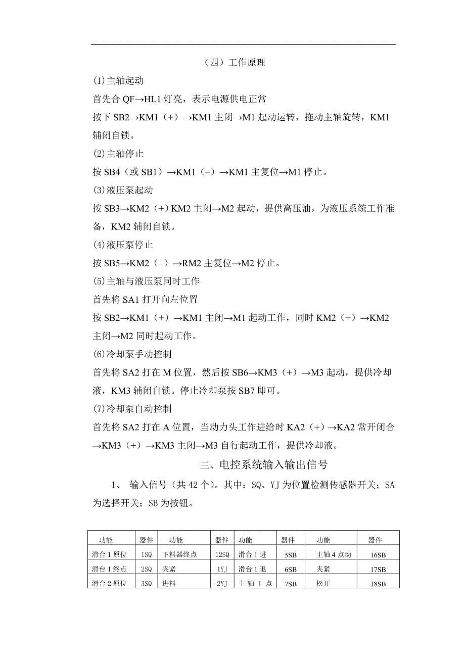 四工位组合机床的plc控制系统设计 正文_第5页