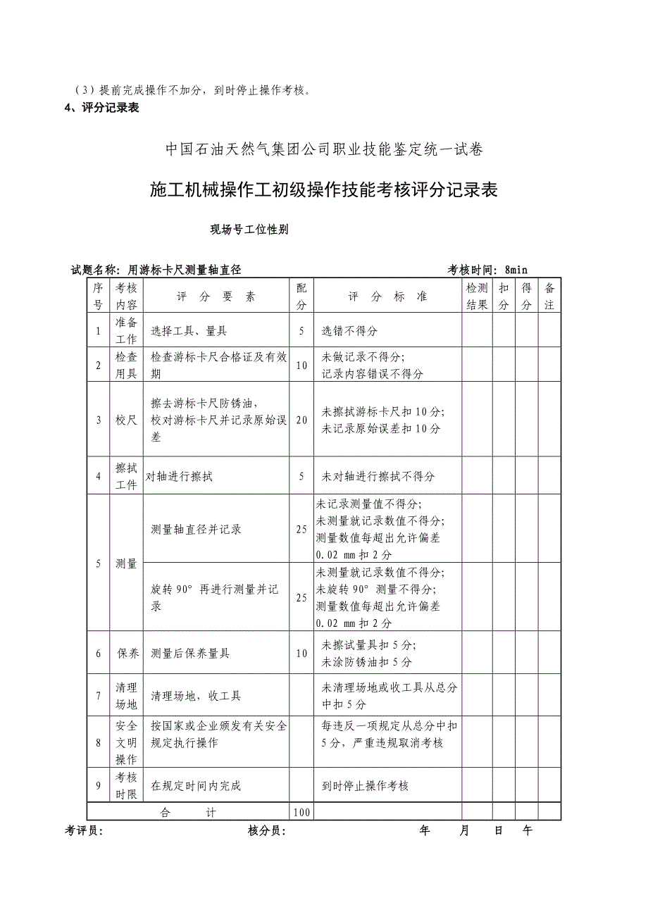 初级钻井电工技能考核准备通知单-中国石油大庆职业技能鉴定中心_第3页