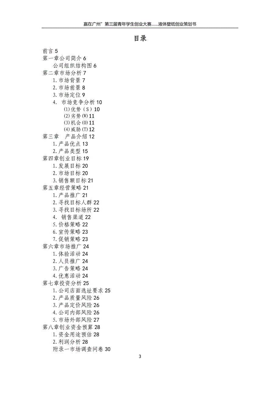 赢在广州”第三届青年学生创业大赛……液体壁纸创业策划书_第3页