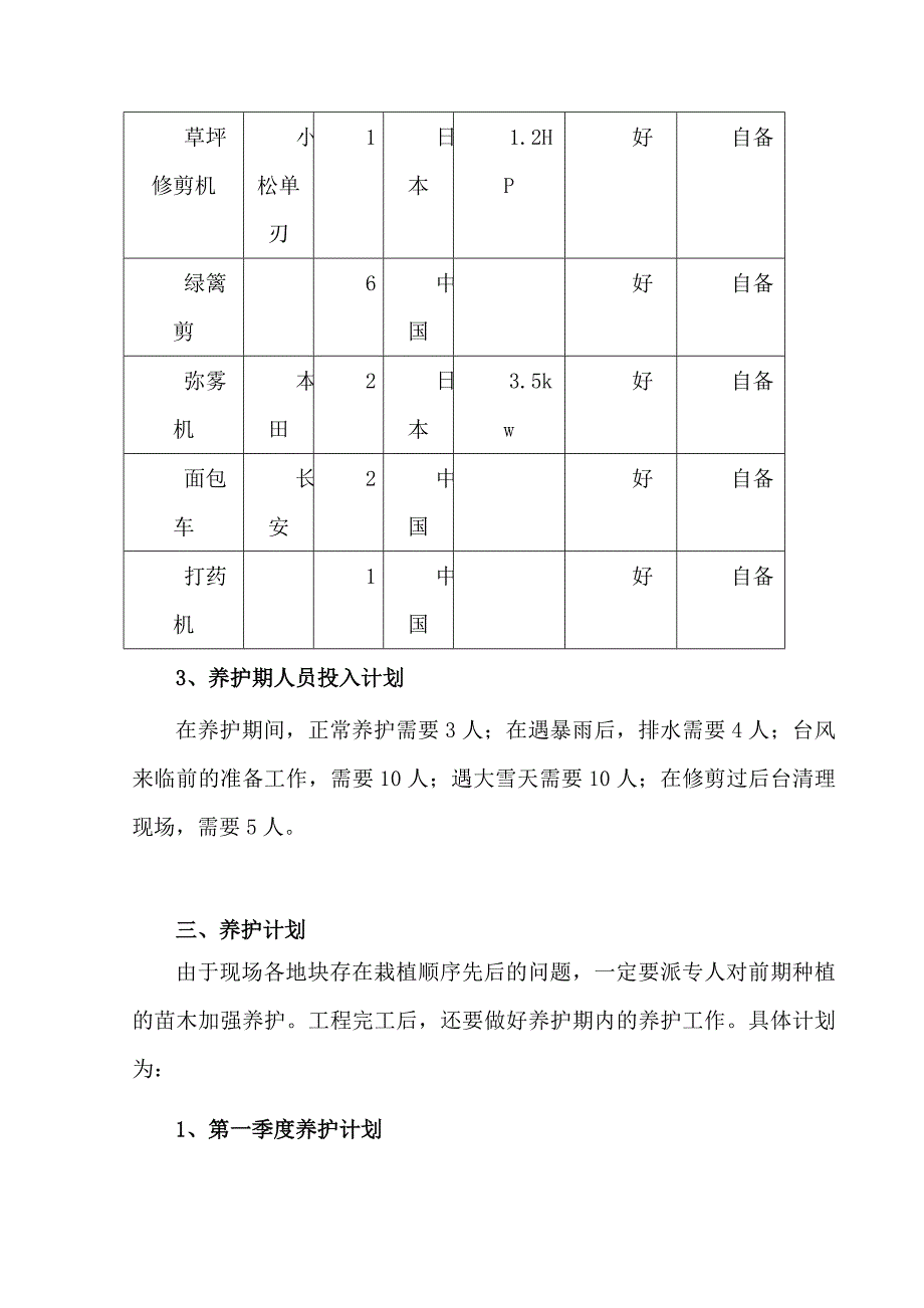 绿化养护执行报告_第3页