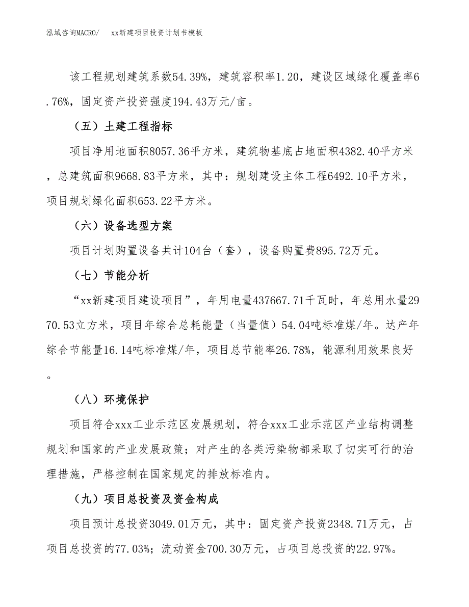 (投资3049.01万元，12亩）（十三五规划）xx新建项目投资计划书模板_第3页