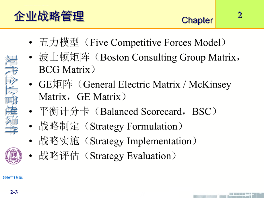 清华大学《现代企业管理》幻灯片(11个ppt)-第2章企业战略管理_第3页