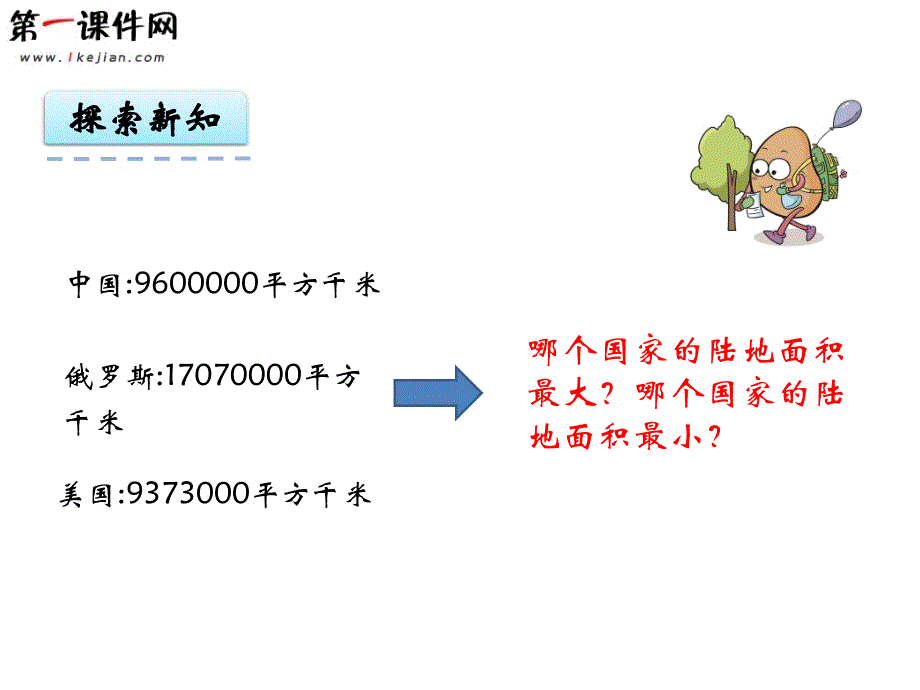 1.4 万以上数的大小比较和改写 青岛版课件_第4页