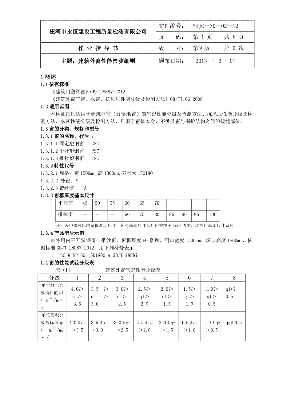 门窗检测细则.doc_第1页