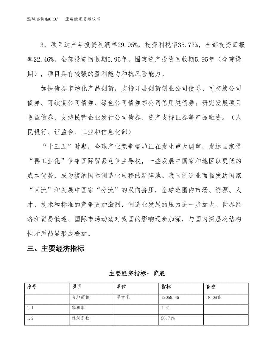 亚磷酸项目建议书(总投资4213.66万元)_第5页