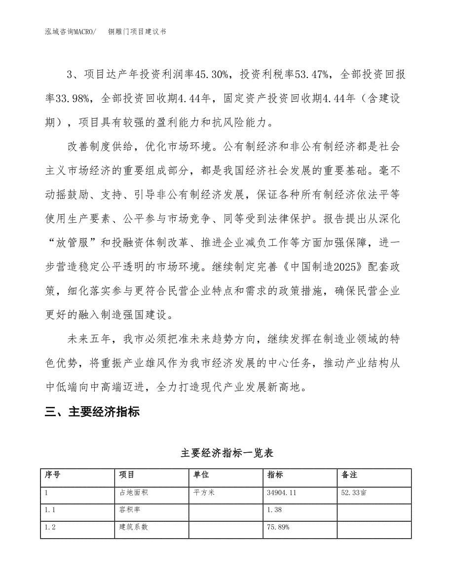 铜雕门项目建议书(总投资11973.34万元)_第5页