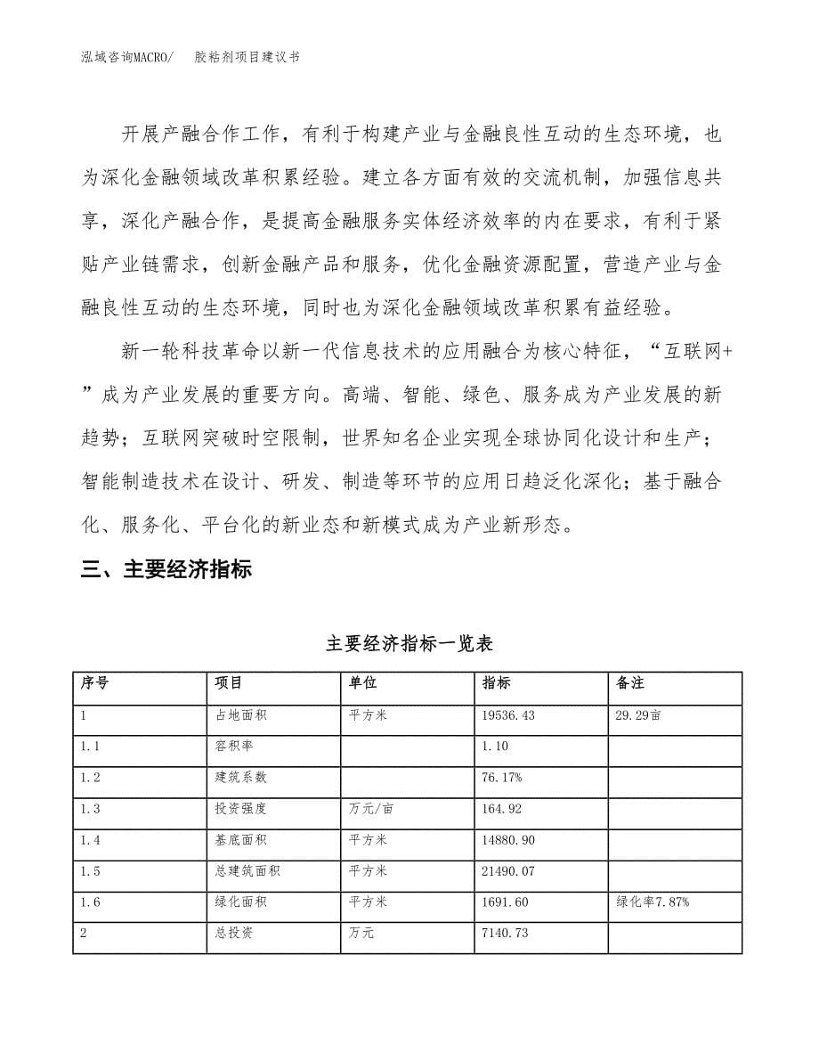 胶粘剂项目建议书(总投资7140.73万元)_第5页