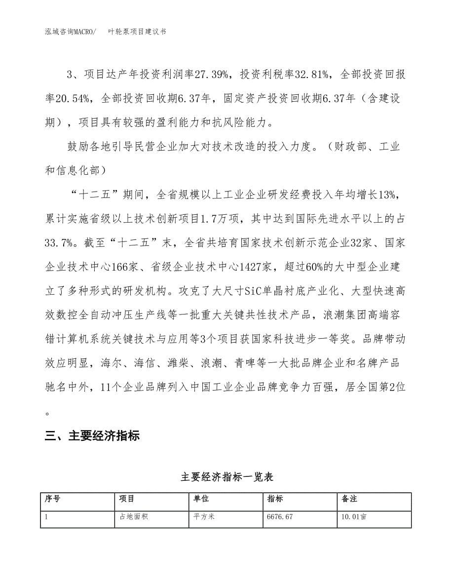 叶轮泵项目建议书(总投资2250.66万元)_第5页