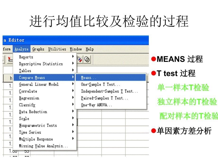 SPSS统计分析第四章节均值比较与T检验幻灯片_第5页