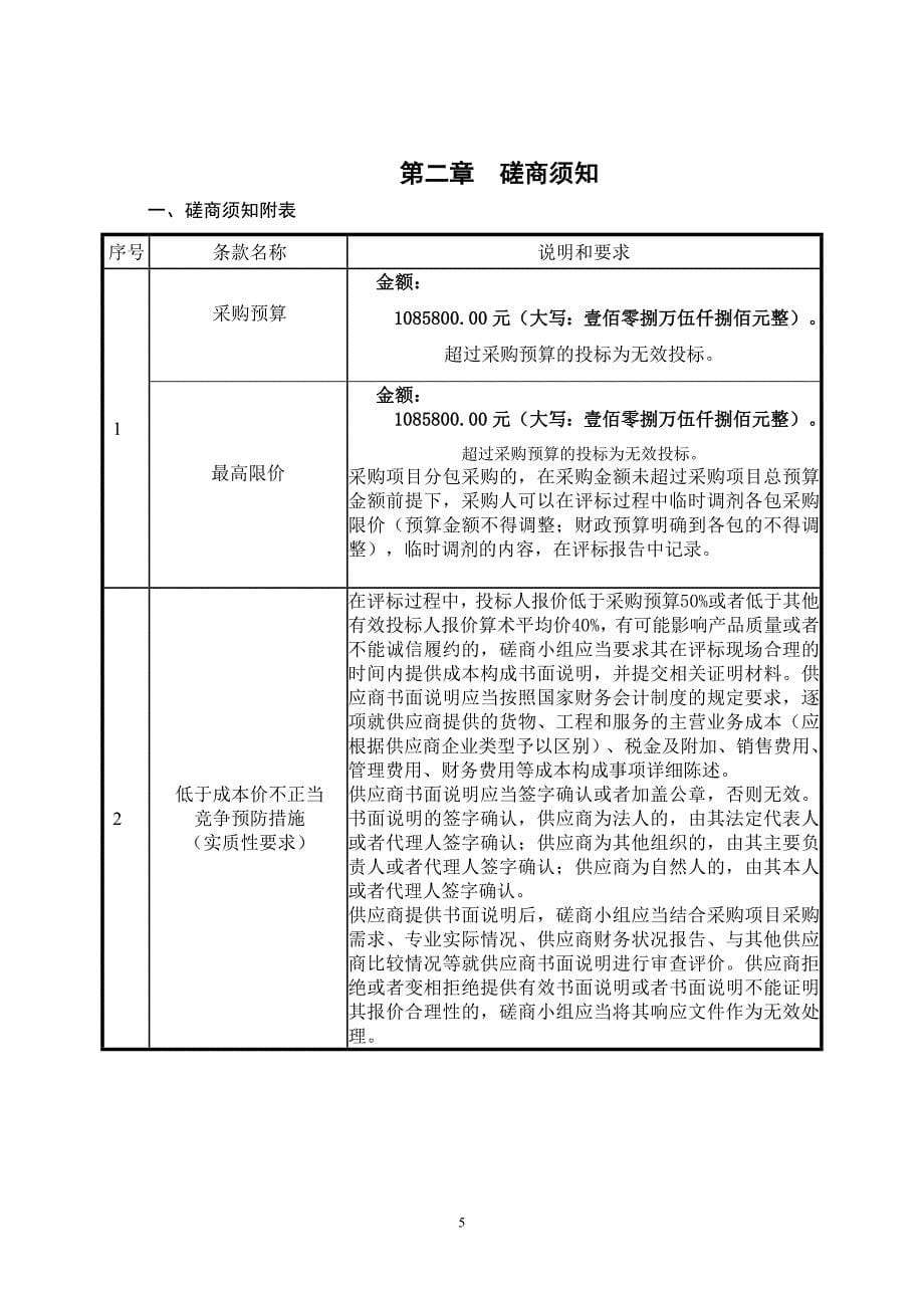 简阳市安乐乡卫生院装饰装修采购招标文件_第5页