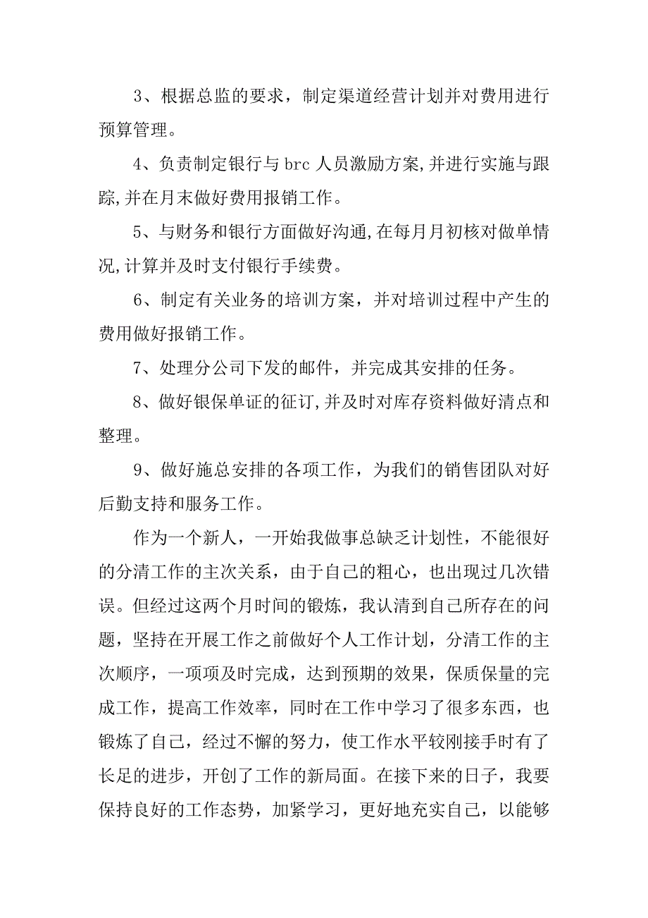 银行职员试用期个人工作总结.doc_第2页