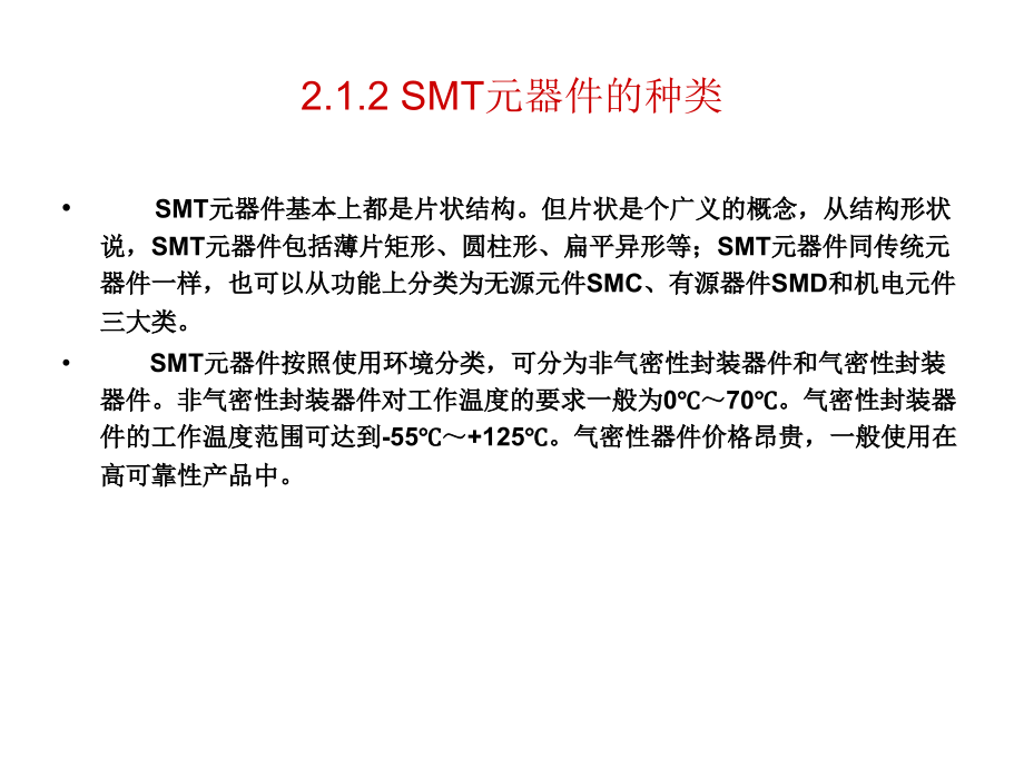 SMT——表面组装技术第2版教学课件作者何丽梅第2章节SMT元器件课件幻灯片_第4页