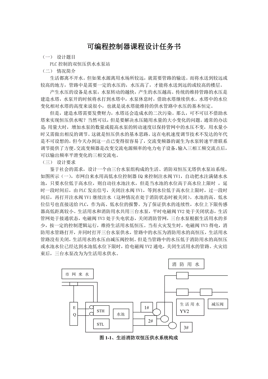 福建农林大学《可编程控制器》课程设计_第2页