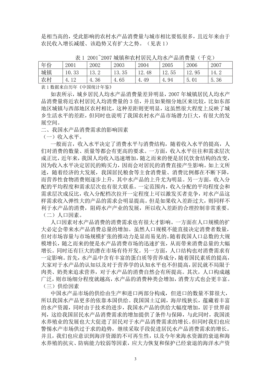 水产品消费需求的变化趋势分析_第3页