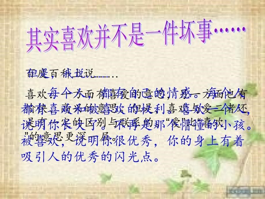 《我喜欢你，我会为你变得更优秀》主题班会.ppt_第5页