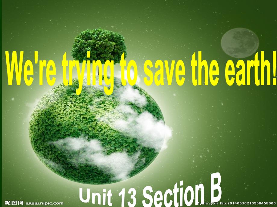 unit-13We-are-trying-to-save-the-earth.section--B-1a-2e_第1页