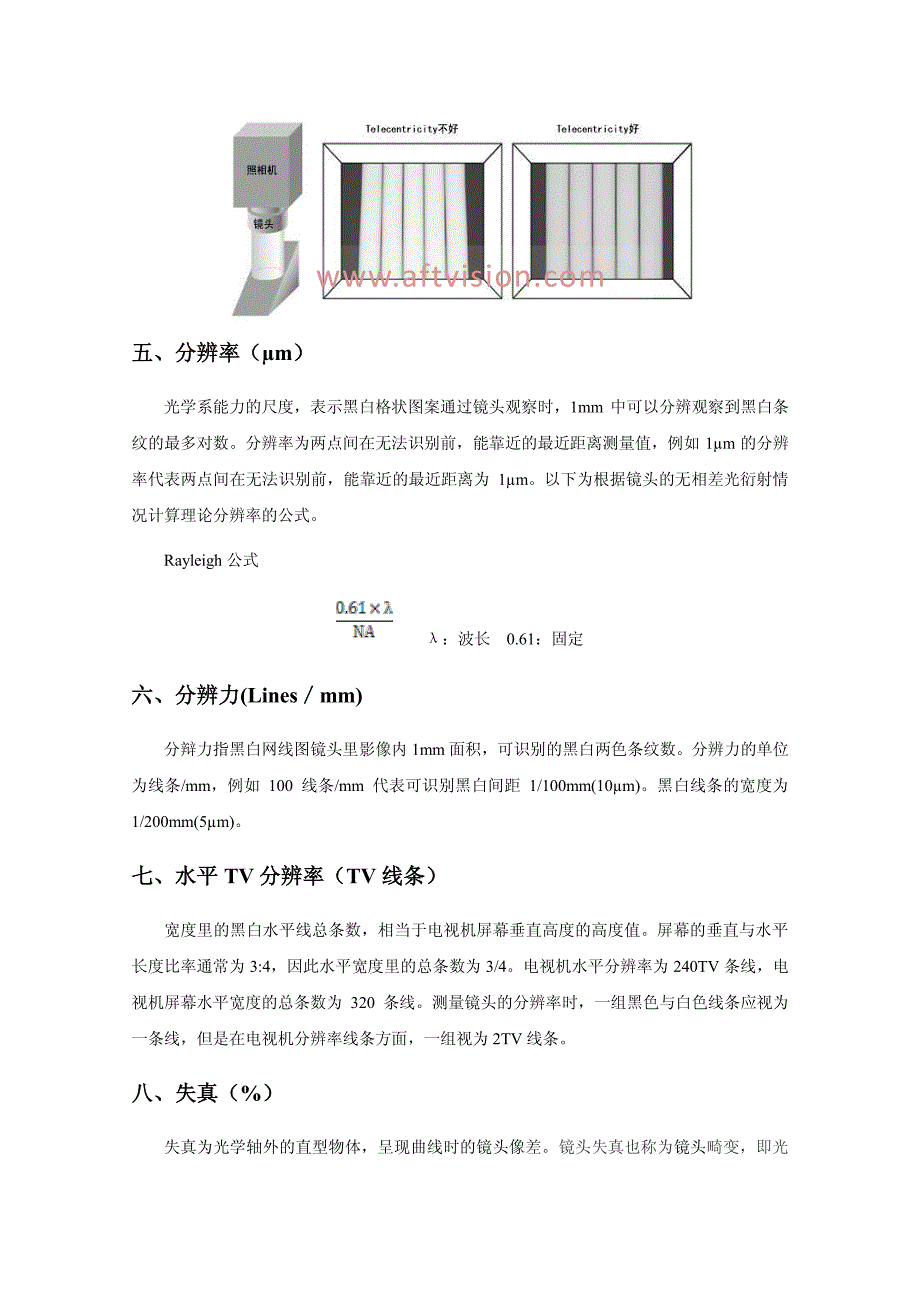 远心镜头参数术语大全_第4页