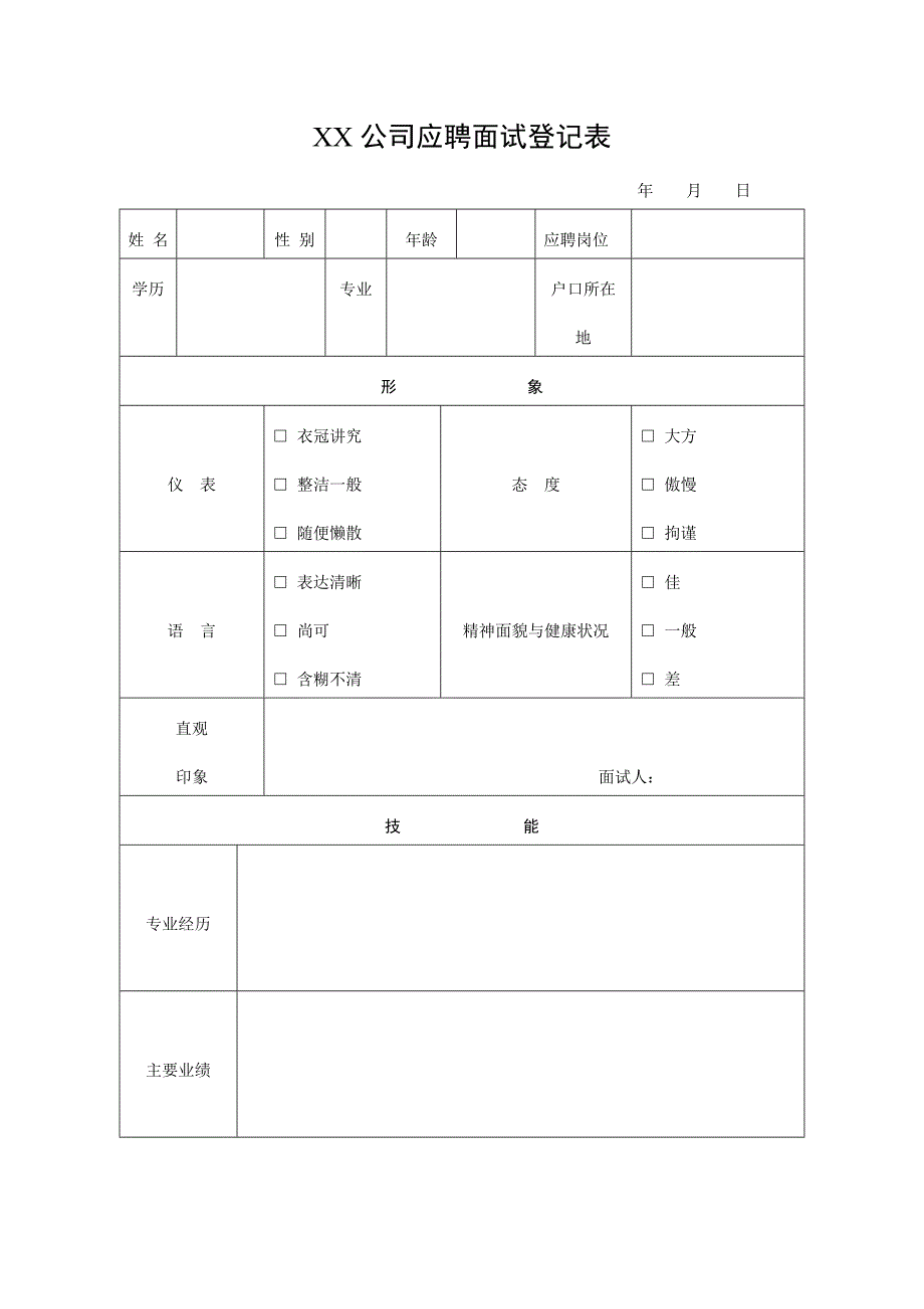 招聘、面试组织全套模板_第2页