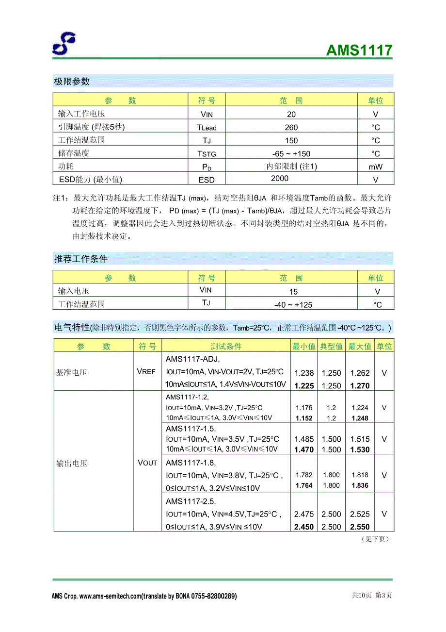 AMS1117-5.0-中文资料_第3页