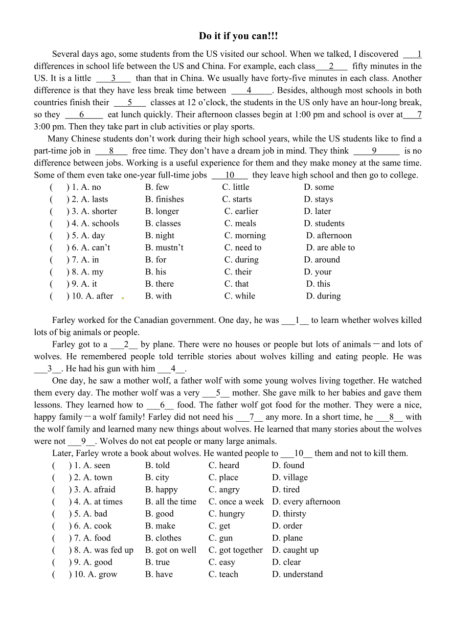 PEP六年级专题复习冲刺-数词&冠词_第4页