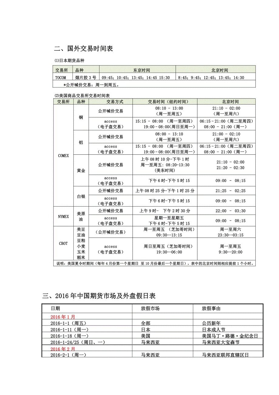 期货国内外期货交易时间_第2页