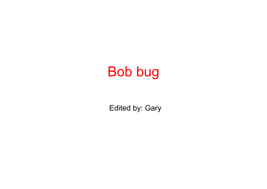 bob bug外研丽声自然拼读故事_第1页