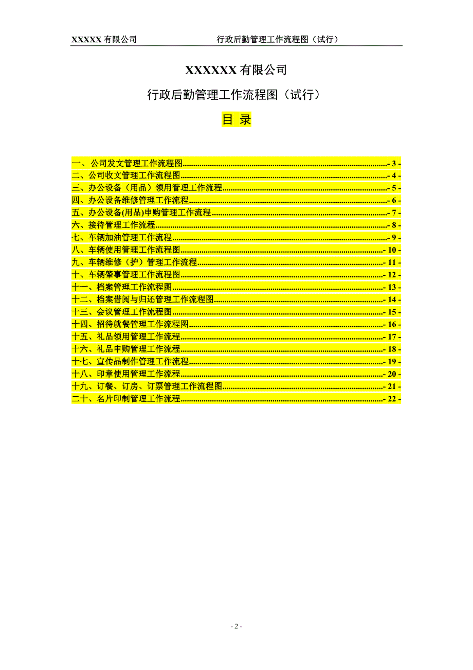 行政部工作流程图71475_第2页