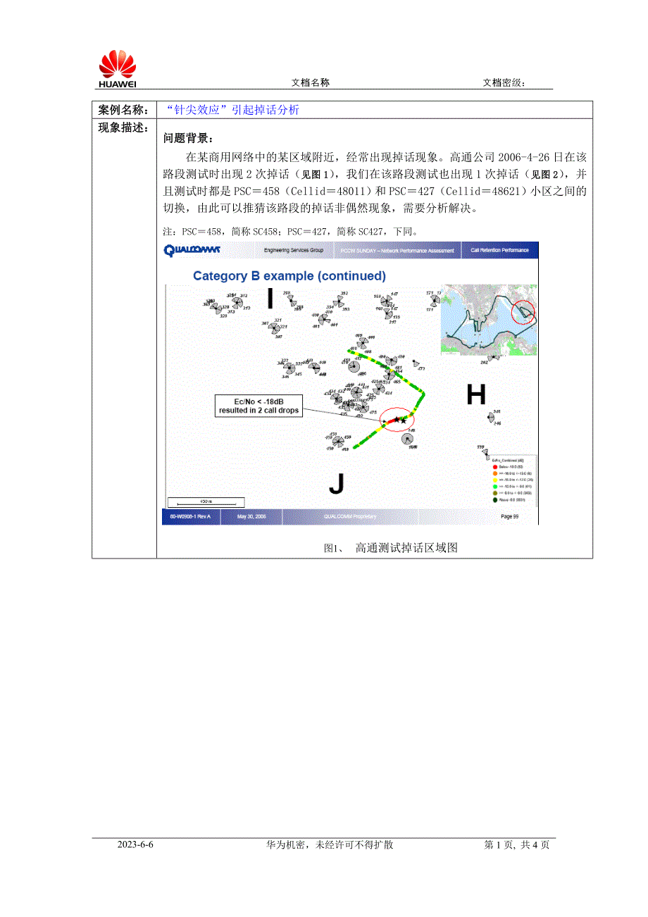 “针尖效应”引起掉话分析_第1页