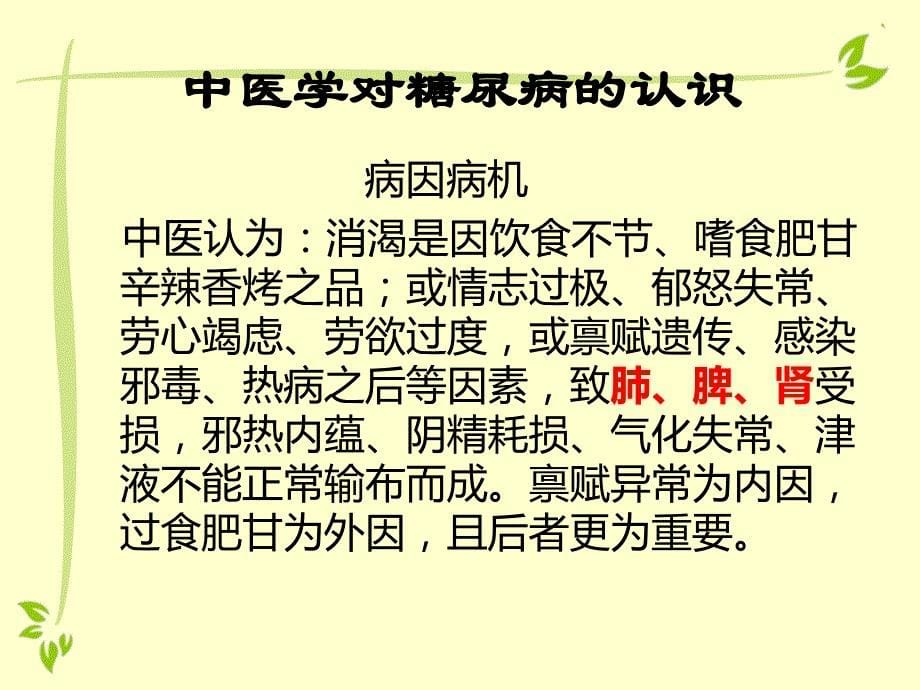 糖尿病、高血压中医健康教育讲座详解_第5页