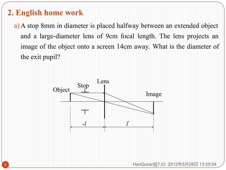 天津大学工程光学第4章-总结与习题_第5页